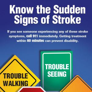 Know the Sudden Signs of Stroke Poster